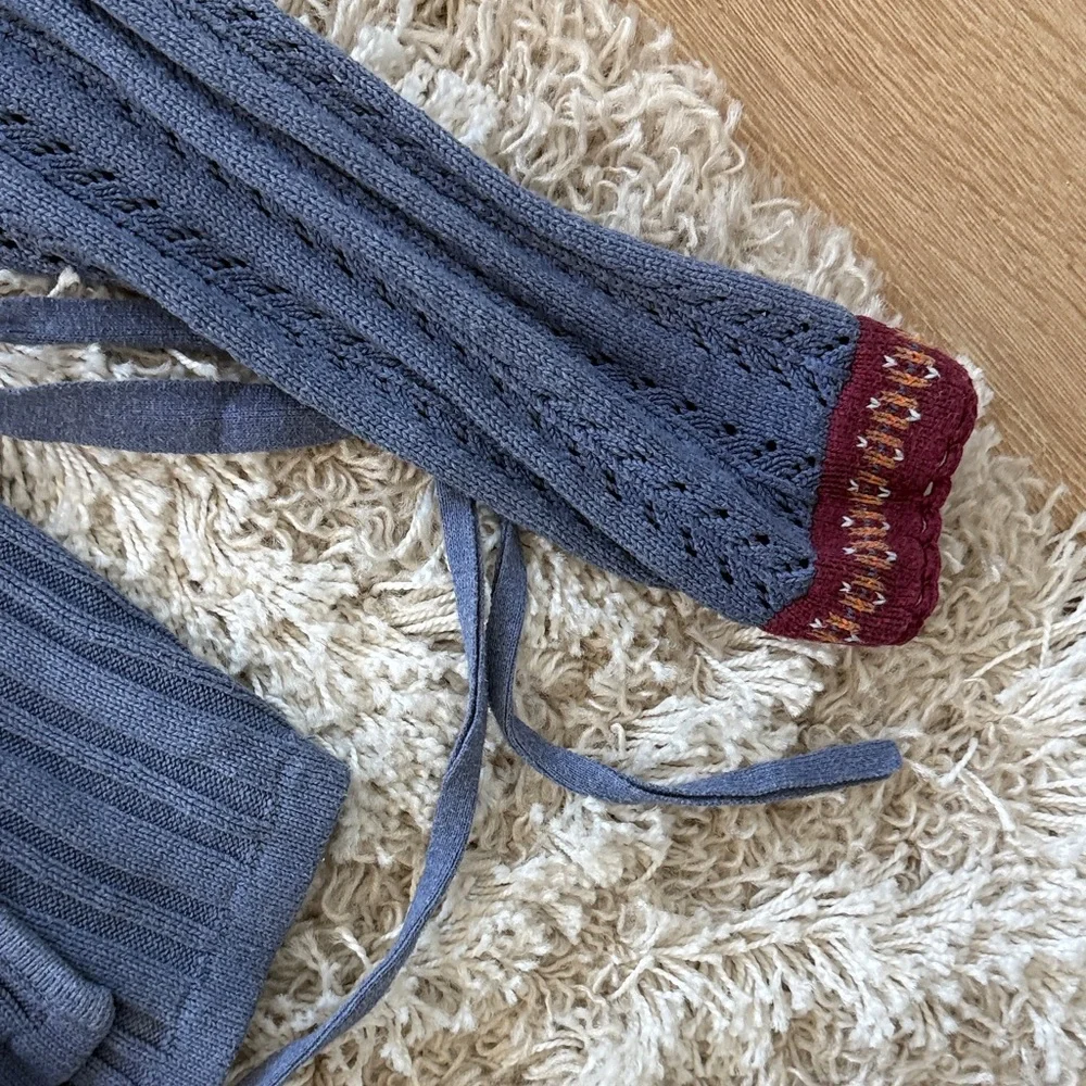 Hanna Andersson Nordic Fair Isle Wrap Sweater - Picture 3 of 6